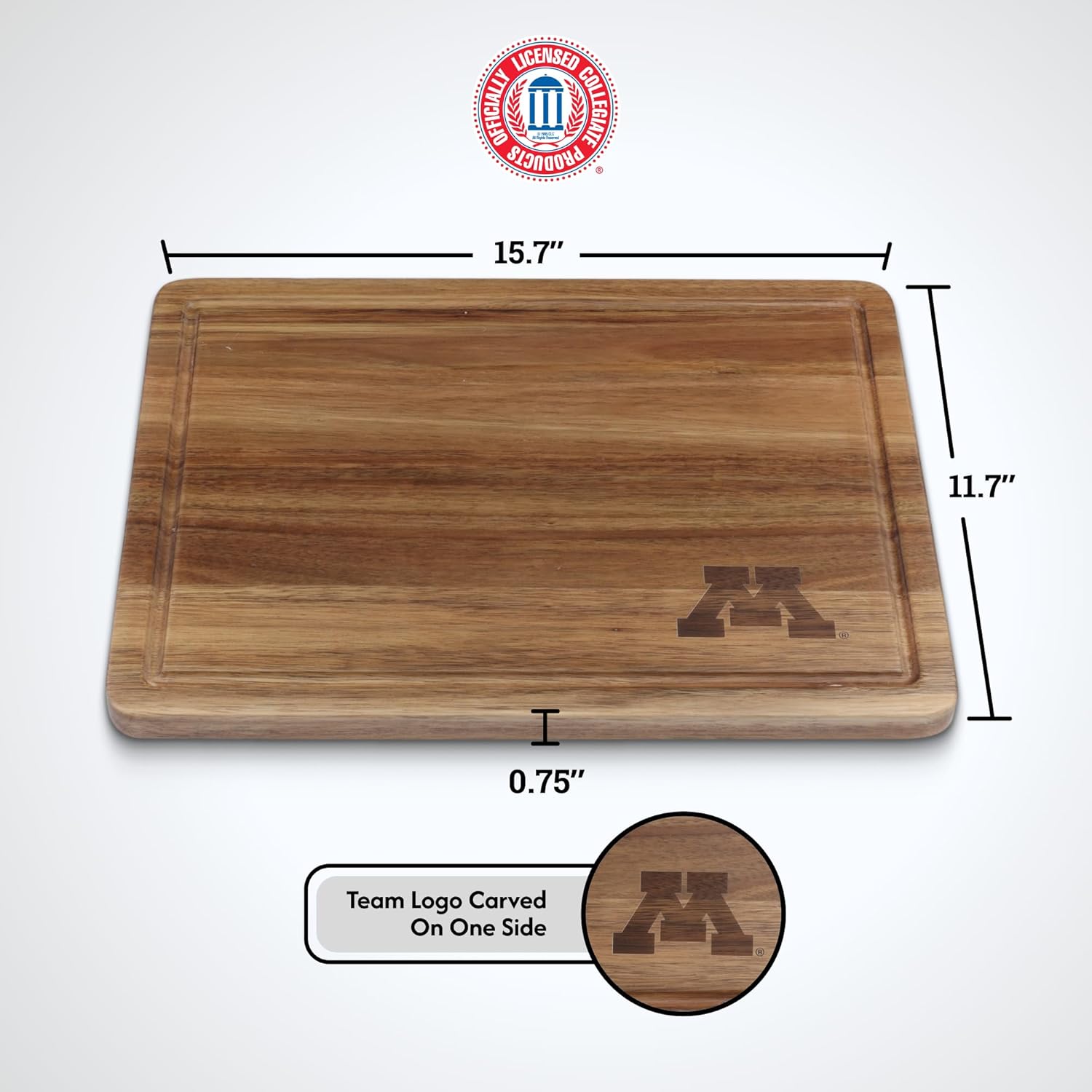 The Memory Company | Licensed NCAA Acacia Cutting Board