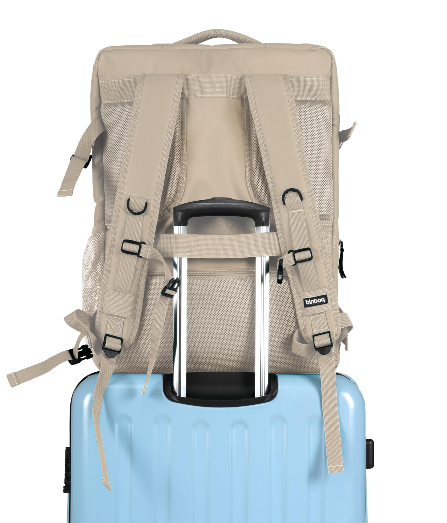 Hauptstadtkoffer blnbag M6 - Zaino da viaggio da viaggio, 55 x 40 x 20 cm, con scomparto per laptop, aereo, robusto, capacità max. 44 l, champagne, 55 x 40 x 20 cm, Rucksack