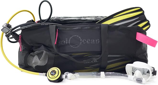 Mesh Dive Bag 100L Packable Scuba & Snorkeling Duffel