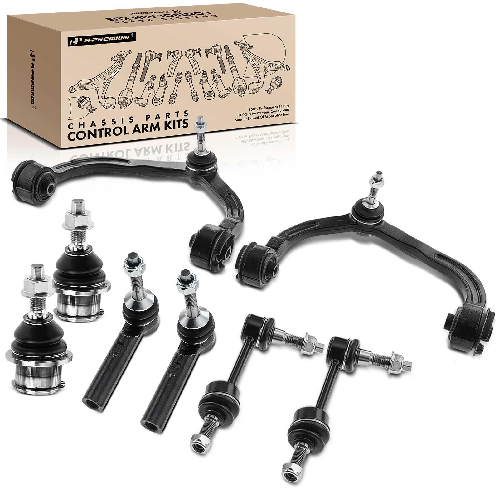 Brazo De Control Superior Delantero Izquierdo Del Conductor Y Conjunto De Rótula Para Ford F-150 2004-2020, Expedition 2007-2021, Para Lincoln Mark LT 2006-2008, Navigator 2007-2022