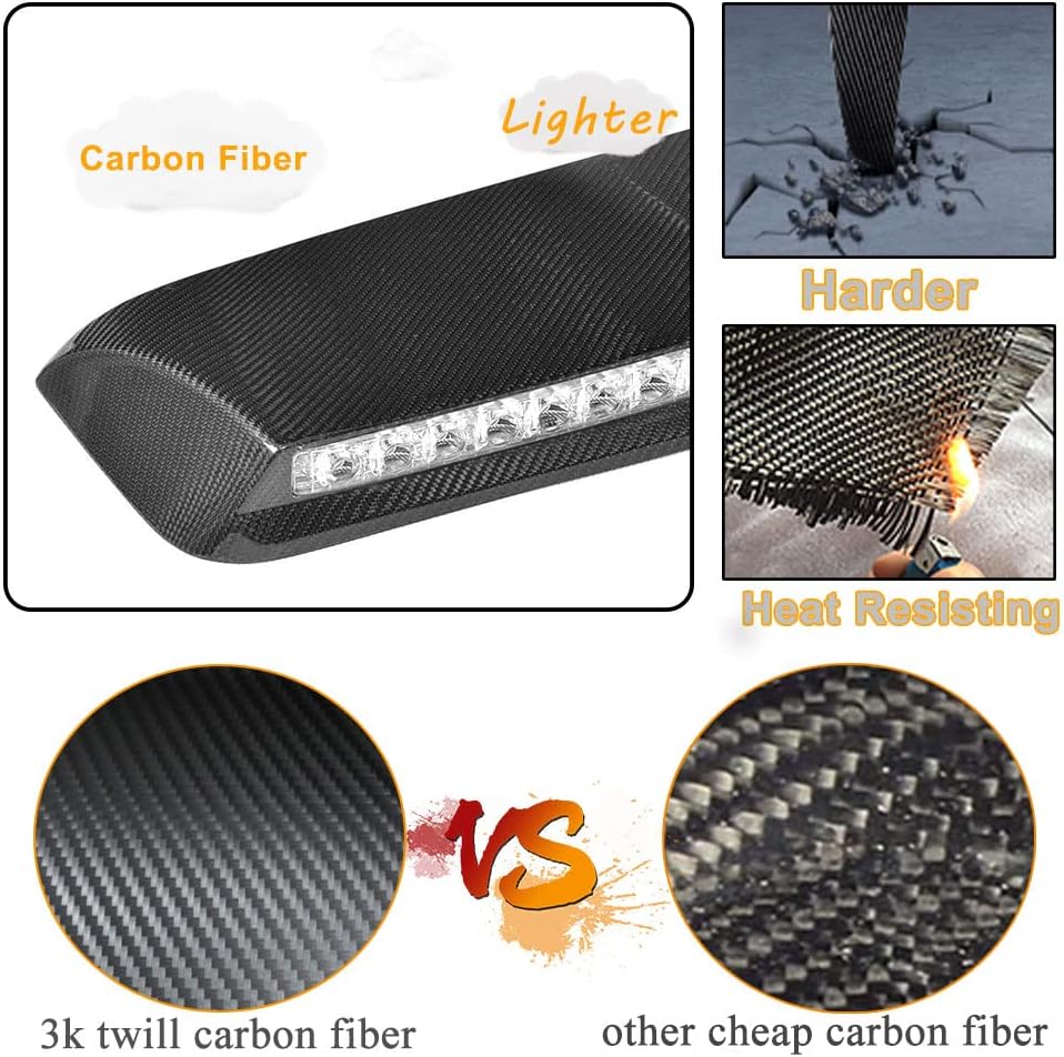 MCARCAR KIT Carbon Fiber Front Roof Spoiler Compatible with 2019-2024 Mercedes Benz W464 G-Class G Wagon G500 G550 G63 AMG Window Wing Factory Outlet