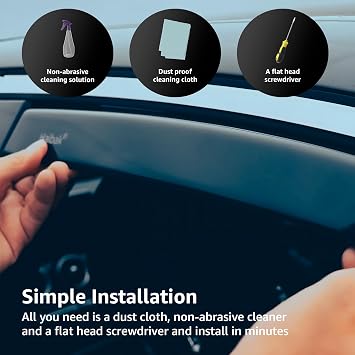 Haibak Wind Deflectors Set | Compatible With Skoda Fabia MK2 2007-2014 | 5 Door Hatchback | 4 Piece Tinted Side Window Deflectors | In-Channel Fitment | Durable Rain Guards