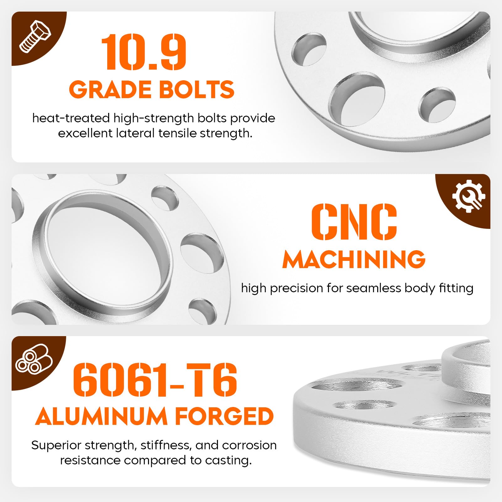 BMW Wheel Spacers – 12mm Hubcentric Kit For 5x120 Bolt Pattern | Fits E36, E46, E90, 3 Series, 5 Series & More | Includes Extended Bolts