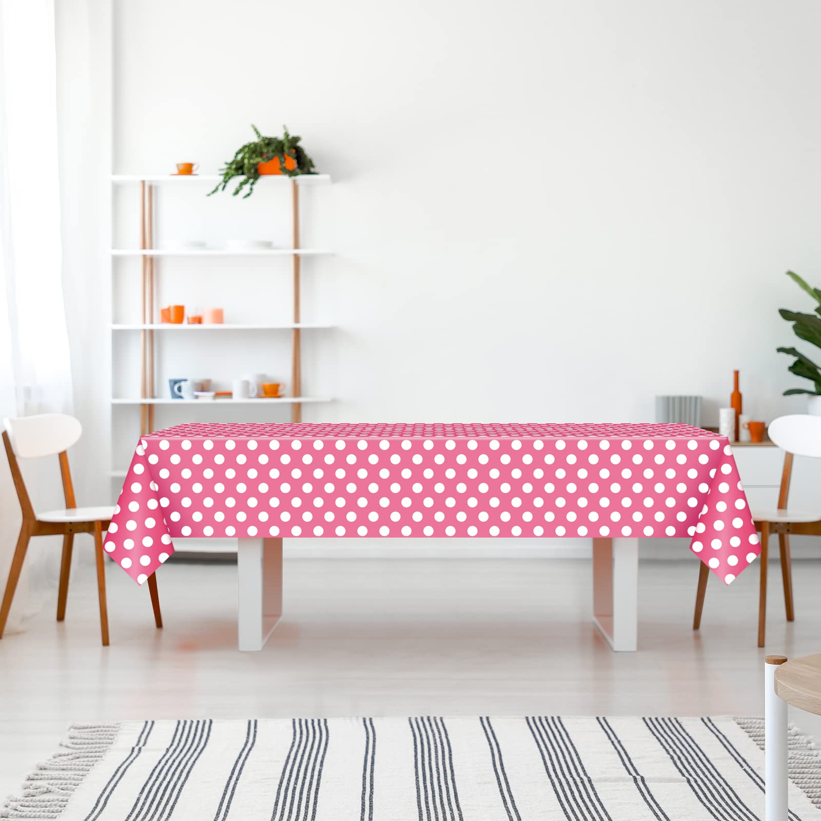 IKAYAS Lot De 2 Nappes De Table De Noël Rectangulaires En Plastique Imperméable Et Résistante Aux