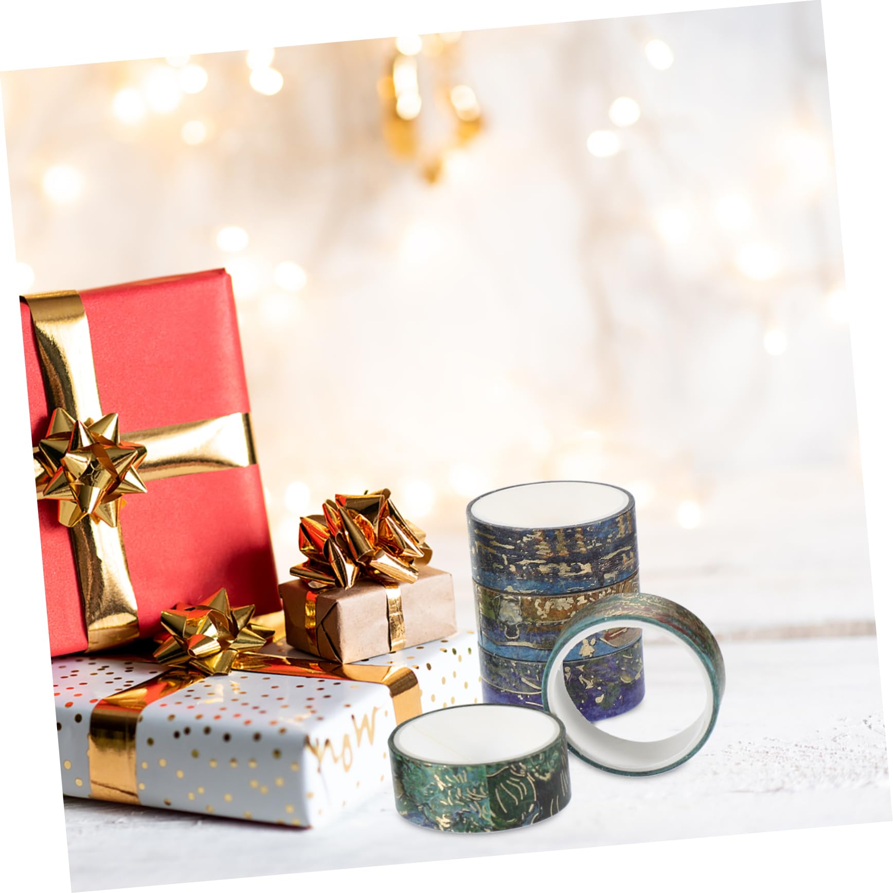 Uonlytech 4 Set Adesivi Artistici Retrò Modellato Decorativo Arte Nastro Fai Da Te Nastro Washi Per L'inserimento Nel Diario Nastro Washi Multiuso Nastri Fai Da Te Carta Sussurra 12 * 4
