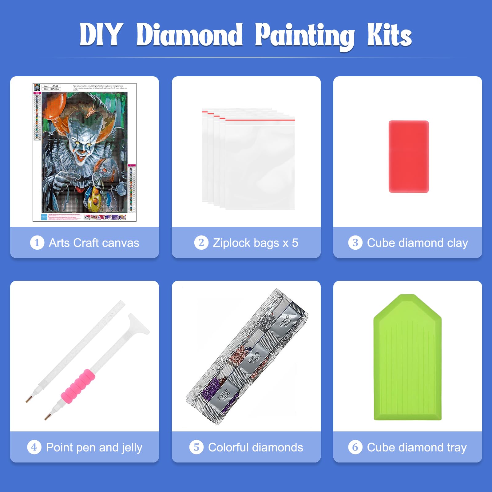Kit Diamond Painting NAIMOER 5D – Mucca, 30x40 Cm, Per Adulti E Bambini, Tela Rotonda, +30% Diamanti Extra