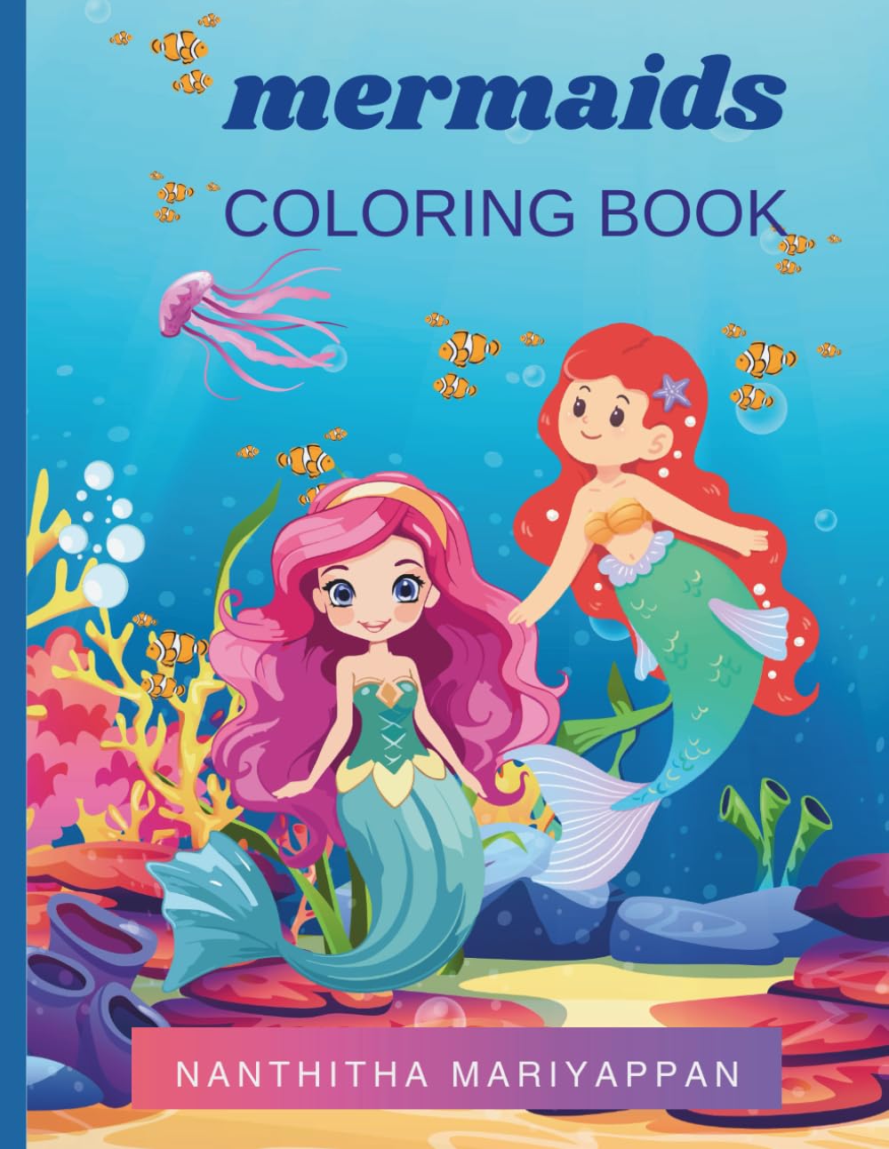 mermaids: colouring book