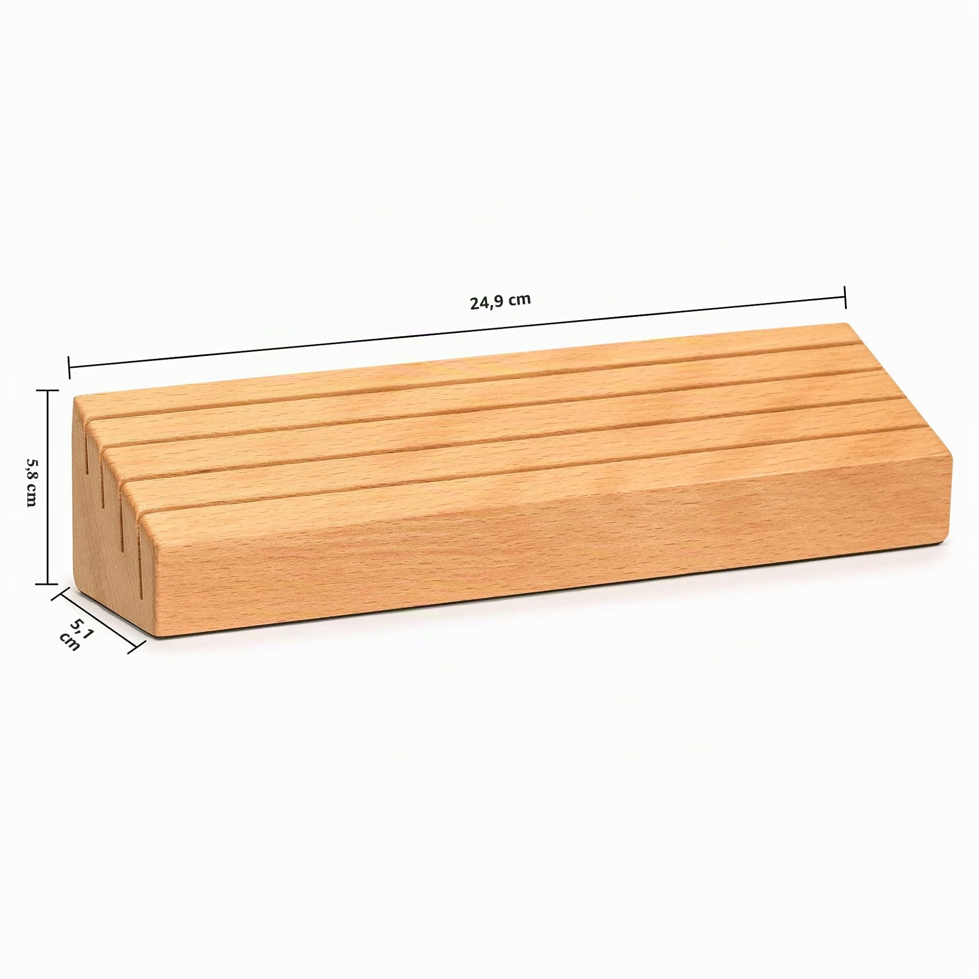 Yellow Mountain Imports Soportes Extra Anchos de Madera de Haya Maciza - Set de 2