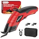 Electric Scissors for Cardboard Cutting, 2000mAh cell 12000RPM High-Power Box Cutter with Dual Blades & Safety Lock Suitable for fabrics, cardboard, plastics, leather, carpets