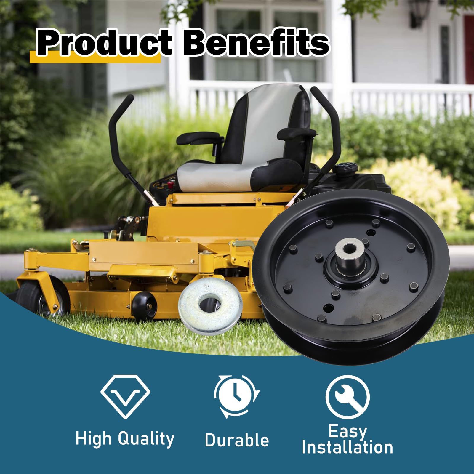 Lycoris.　1113 Amazon.com: Lawn Mower Flat Idler Pulley Compatible with