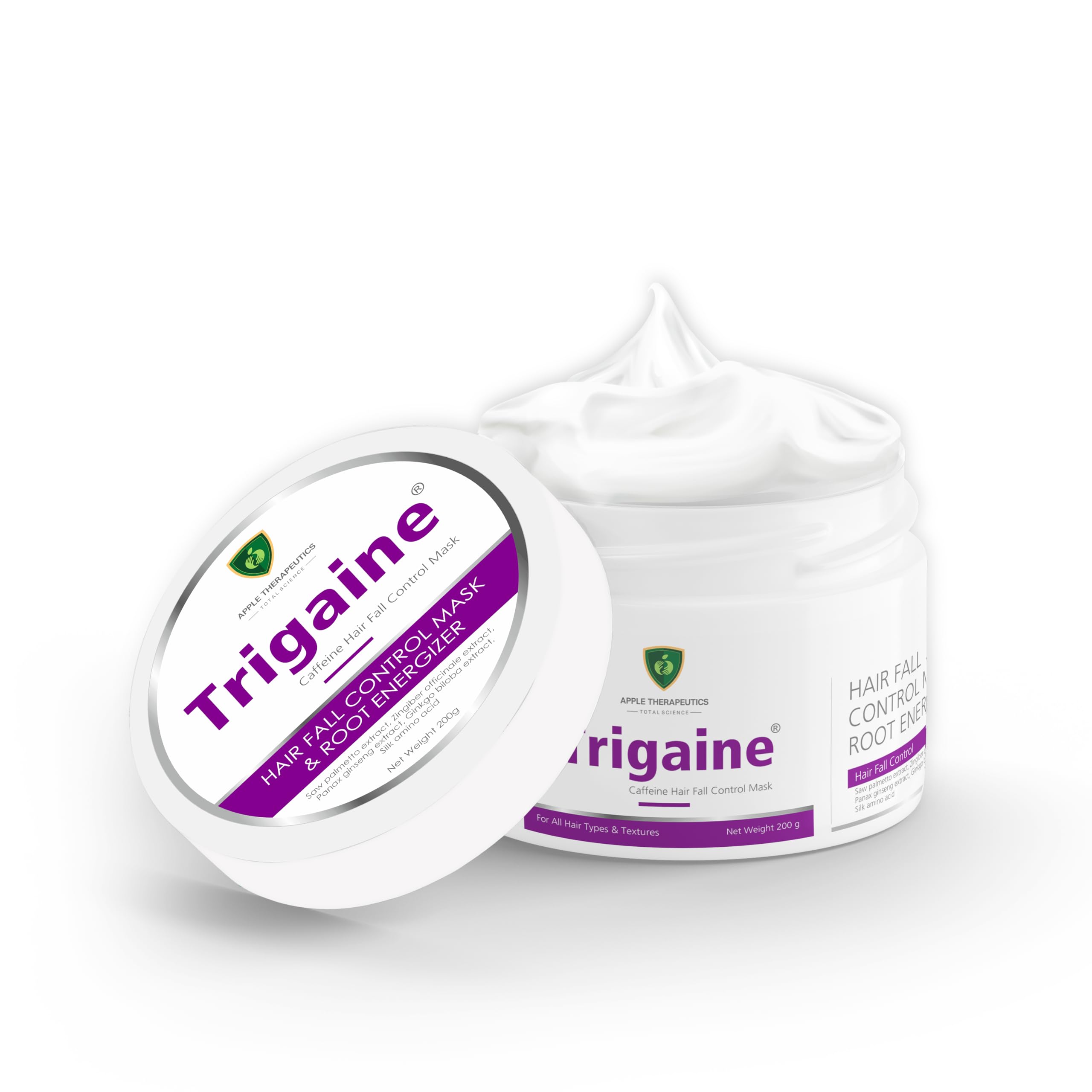 Trigaine Caffeine Hair Fall Control Mask | 200ml | Anti-Hair Fall & Root Energizer Treatment with Saw Palmetto & Ginseng | Strengthening & Hydrating Scalp Health, Hair Growth, & Deep Conditioning-image-14