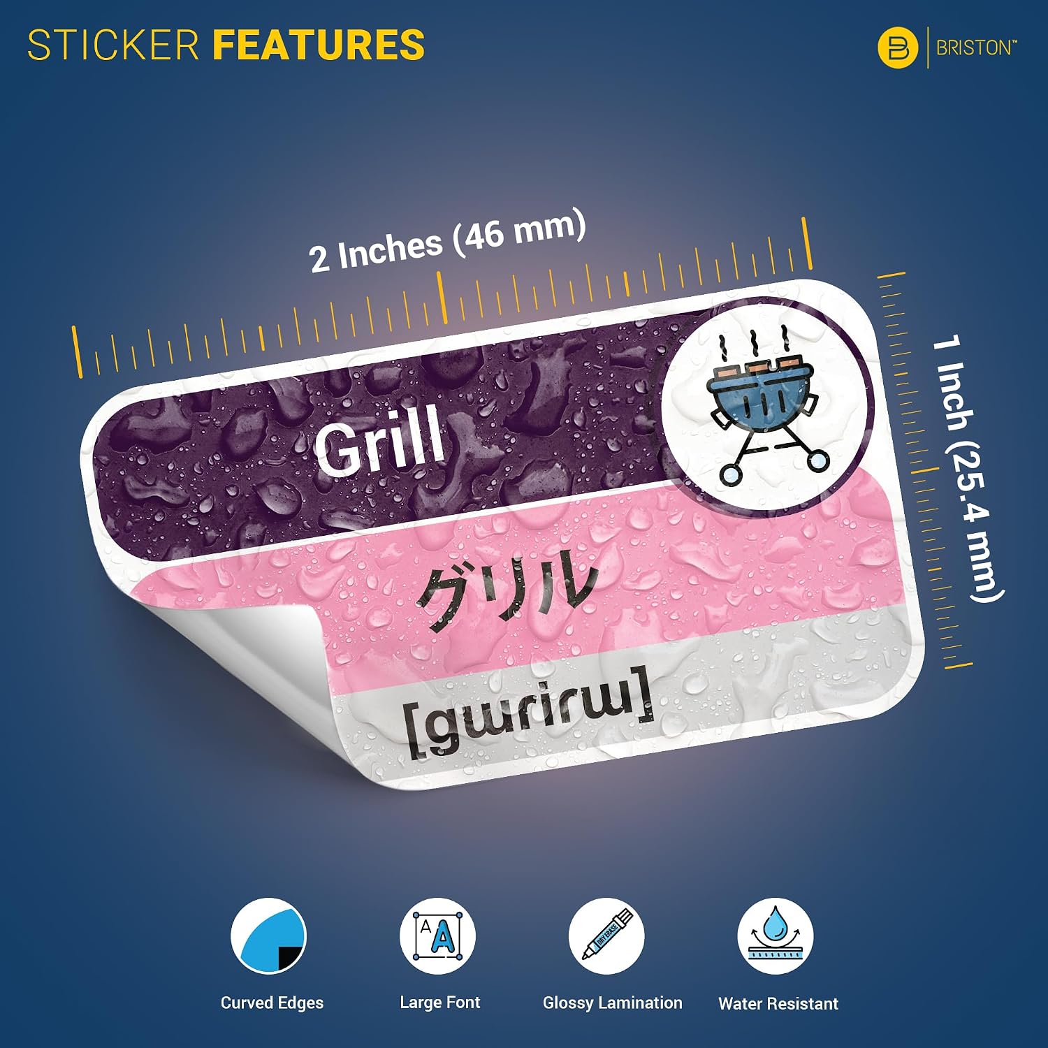 Japanese Vocabulary Stickers – 560 Hiragana, Katakana & English Labels image 3