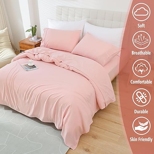 Miniatura 2 de Whitney Home Textile Juego de sábanas tamaño King, sábanas de cama suaves y cómodas, ropa de cama transpirable y refrescante de hotel para mujeres,