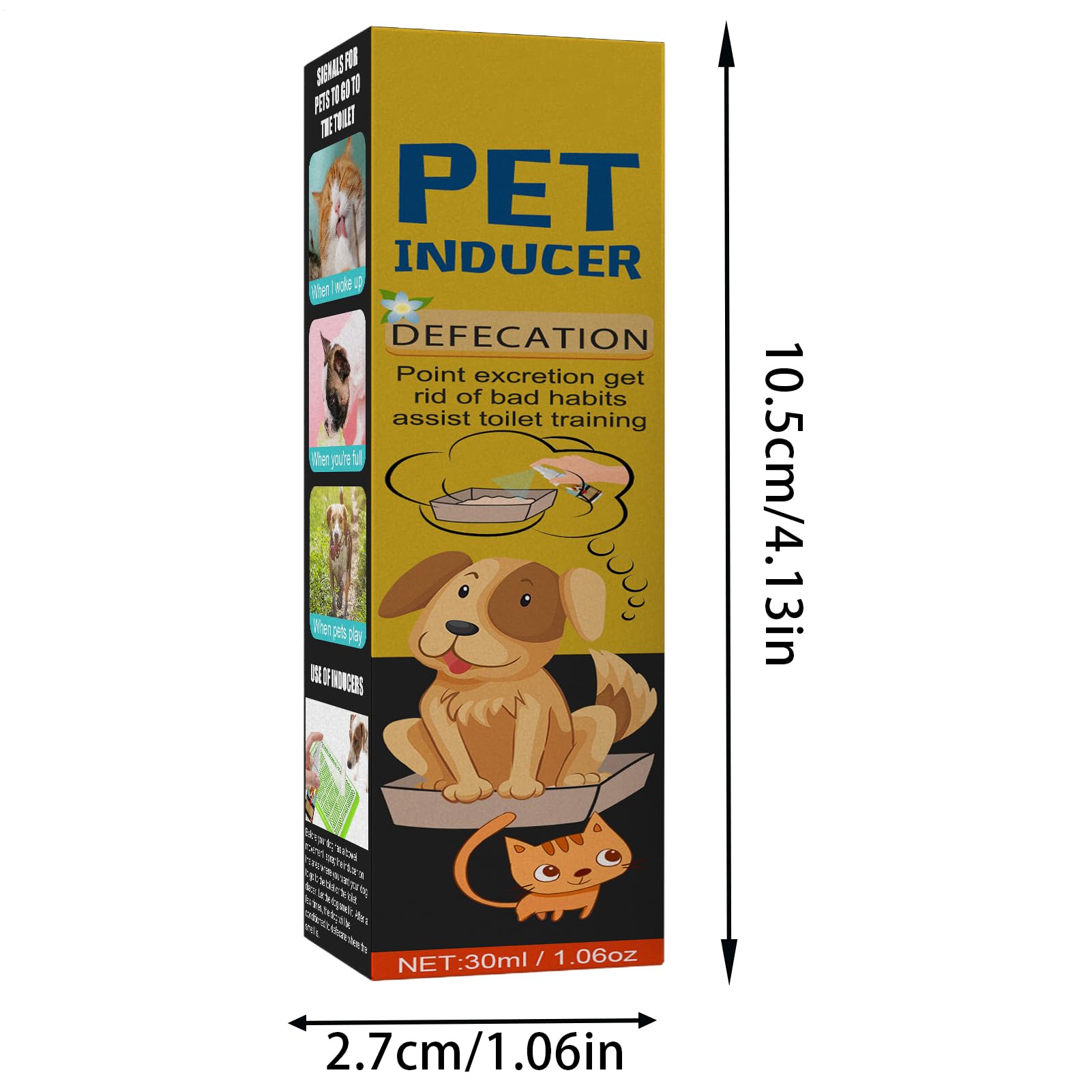 Dog Spray, Potty Training, 30 ml Natural Formula Pee Poop, Safe Cat Dog Indoor Outdoor Aid, Toilet Solutions for Housebreaking and Behavior Control, 4,13 x 1,06 pollici