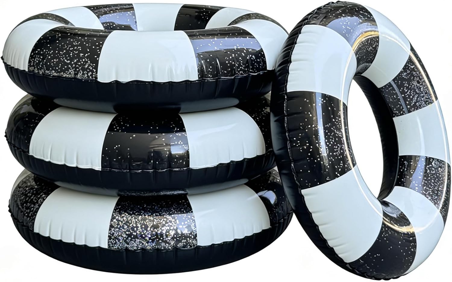 4PCS Inflatable Pool Floats 35" Swimming Rings Large Inner Tube Swimming Pool Swim Rings Pool Lounger Float for Pool Party & Summer