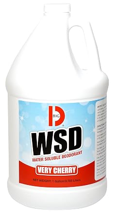 Big D 1613 Water Soluble Deodorant, Very Cherry Fragrance, 1 Gallon Pack of 4 - Add to any cleaning solution - Ideal for use in hotels, food service, health care, schools and institutions