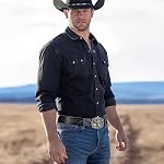 Cowboy Western Ratchet Belt for Men Women with Automatic Western Buckle, Ratchet Cowboy Leather Belt for Jeans Gifts
