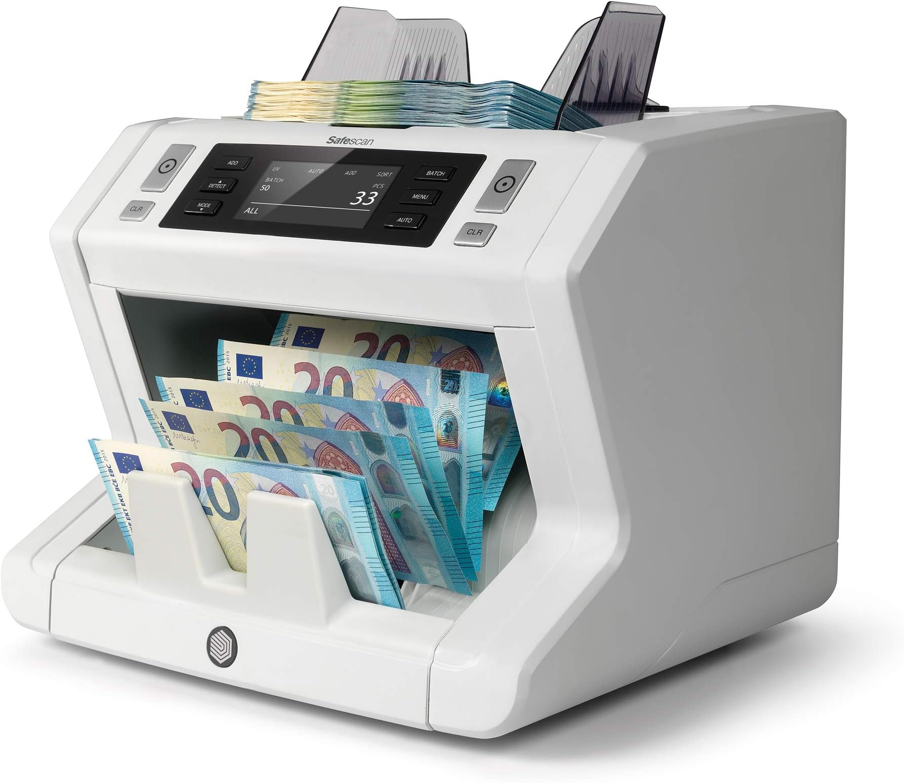 Safescan 2650 - High-Speed banknote Counter for Sorted banknotes with 3-Point Counterfeit Detection - Suitable for Polymer Notes Including The New £20