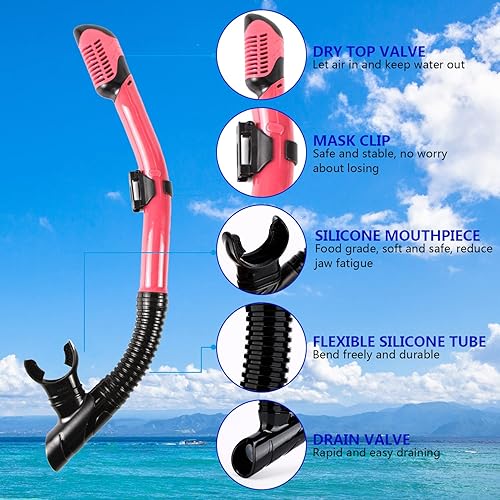 Miniatura 5 de Equipo de snorkel Máscara de snorkel Conjunto de buceo Máscara de buceo Máscara de buceo Equipo de snorkel Gafas de natación Conjunto de snorkel