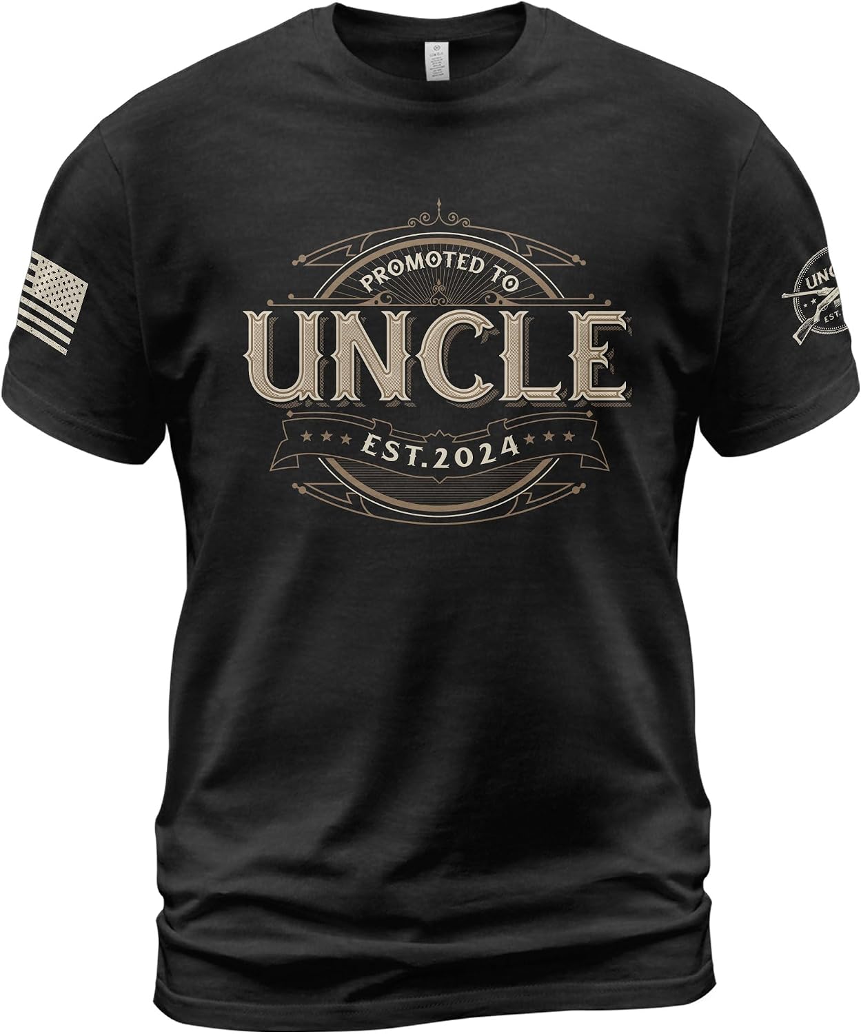 Custom Uncle Est 2024 Shirt, Promoted to Uncle 2024, New Uncle Shirts, Uncle to Be Shirts, Fathers Day Shirt