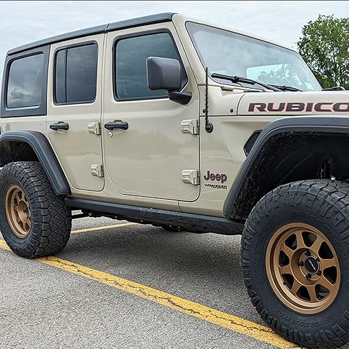 Miniatura 192 de VOFONO - Antena compatible con Jeep Wrangler y Gladiator 2007-2024, accesorios para Jeep, antena corta para Jeep Rubicon, Sahara, Sport, Willys