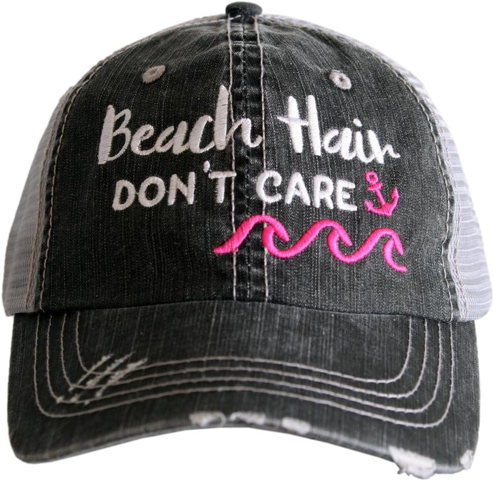 KATYDID Beach Hair Don’t Care Baseball Hat - Trucker Hat for Women - Stylish Cute Sun Hat