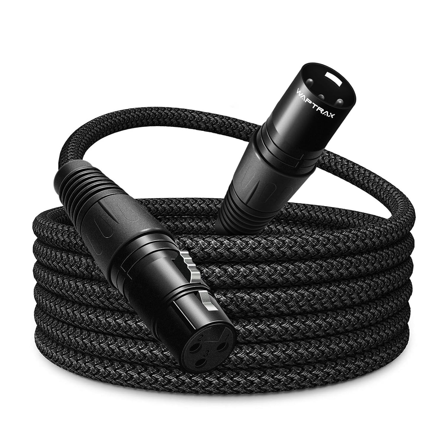 XLR Microphone Cable – Pro-Grade Balanced Audio Cord with Dual Shielding Hi-OFC Copper Core, Low Capacitance, Durable MIL-Spec Design – Male to Female for Studio, Mixer, Mic, 6 FT XLR Microphone Cable – Pro-Grade Balanced Audio Cord with Dual Shielding Hi-OFC Copper Core, Low Capacitance, Durable MIL-Spec Design – Male to Female for Studio, Mixer, Mic, 6 FT