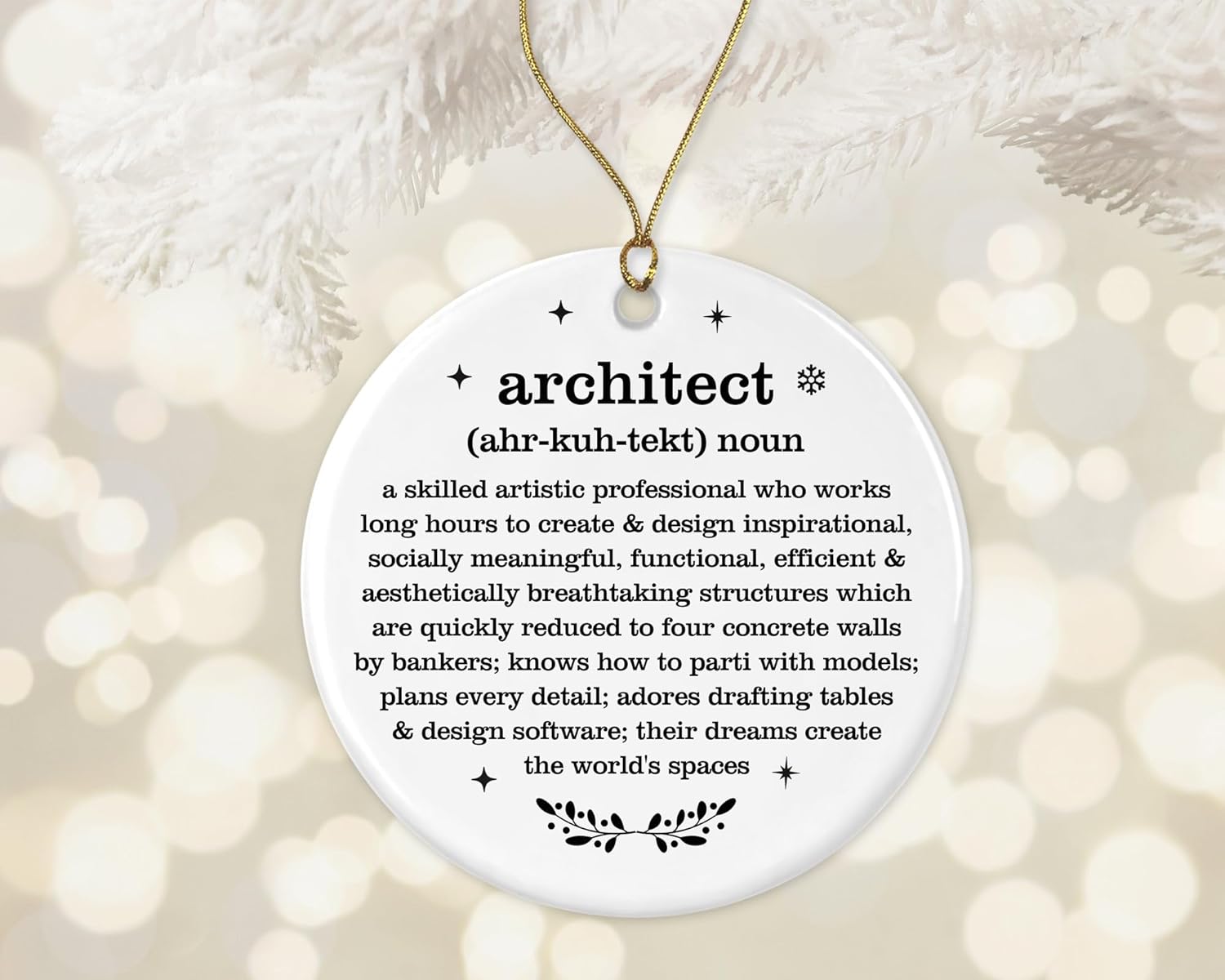 Architect Christmas Ornament, Architect Definition