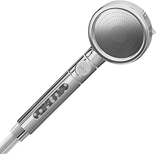 LIEBHEIM Duschkopf - Shower Head - Duschbrause- Handbrause Dusche - Duschkopf Filter - Brausekopf Dusche - Shower Filter -wassersparend - Sparduschkopf mit Filter und Mineralsteinen - 3 Strahlarten
