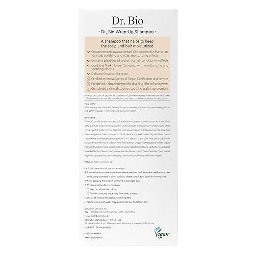 Miniatura 7 de Champú envolvente, champú hidratante y calmante para el cabello con probióticos y cica, cuidado del cabello y el cuero cabelludo para cuero