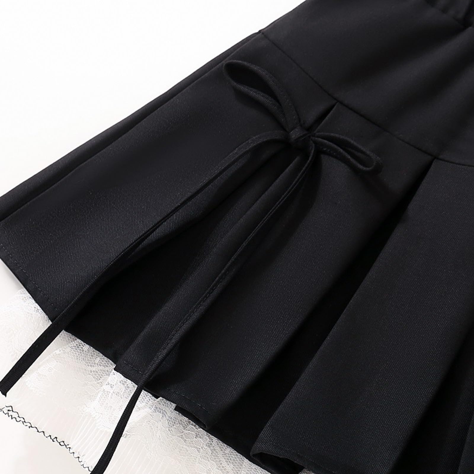 Faldas plisadas acampanadas para niñas con pantalones cortos, cintura alta, elástica, casual, acampanada, para tenis, patinadora