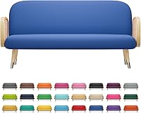 Vista 19 de MoNiBloom Funda para futón de tamaño Queen, elástica, sin brazos, funda para sofá sin brazos, protector de muebles, duradera y lavable, con Cereza