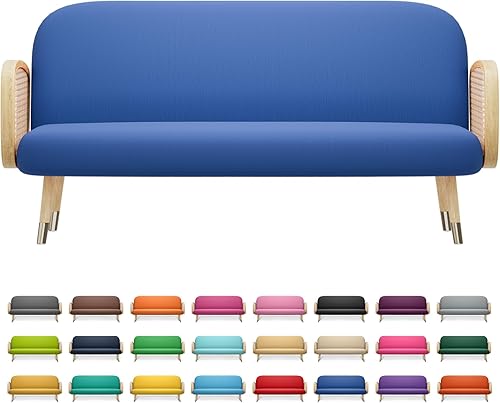 MoNiBloom Funda elástica para futón de tamaño Queen, sin brazos, protector de muebles, duradera y lavable, con cremallera, para adultos, niños y