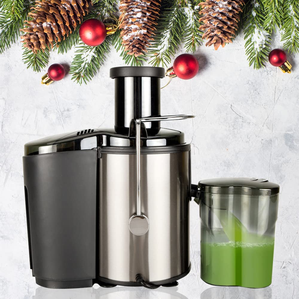 800W Electric Juicer Centrifugal Juicer Machine Fruit Vegetable Juicer 800ml Large Capacity Stainless Steel Blade Easy Clean Black