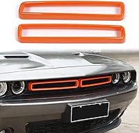 Vista 8 de Voodonala para Challenger Insertos de Rejilla Frontal de Radiador, Adornos de Parrilla para 2015-2025+ Dodge Challenger Accesorios Exteriores, ABS