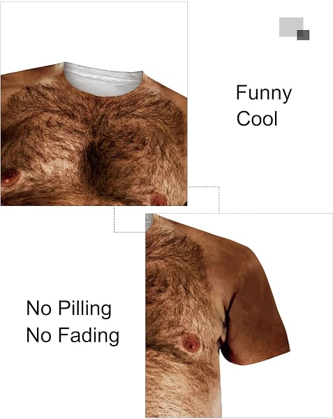 RAISEVERN Unisexe 3D Imprimé Décontracté T-Shirt Graphic Manche Courte, S-XXL - 4