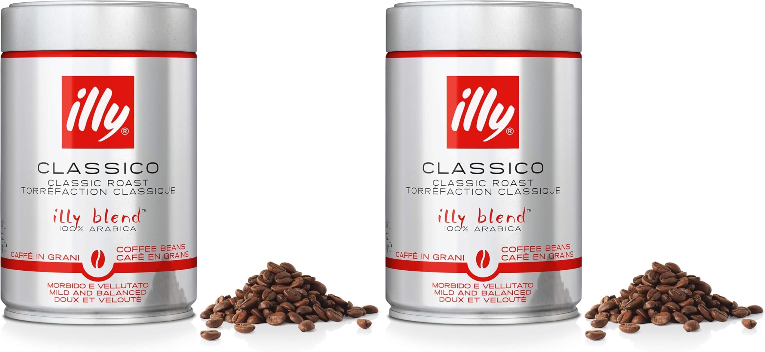 Illy Grani Roasted Coffee Beans 250g (Pack of 2)