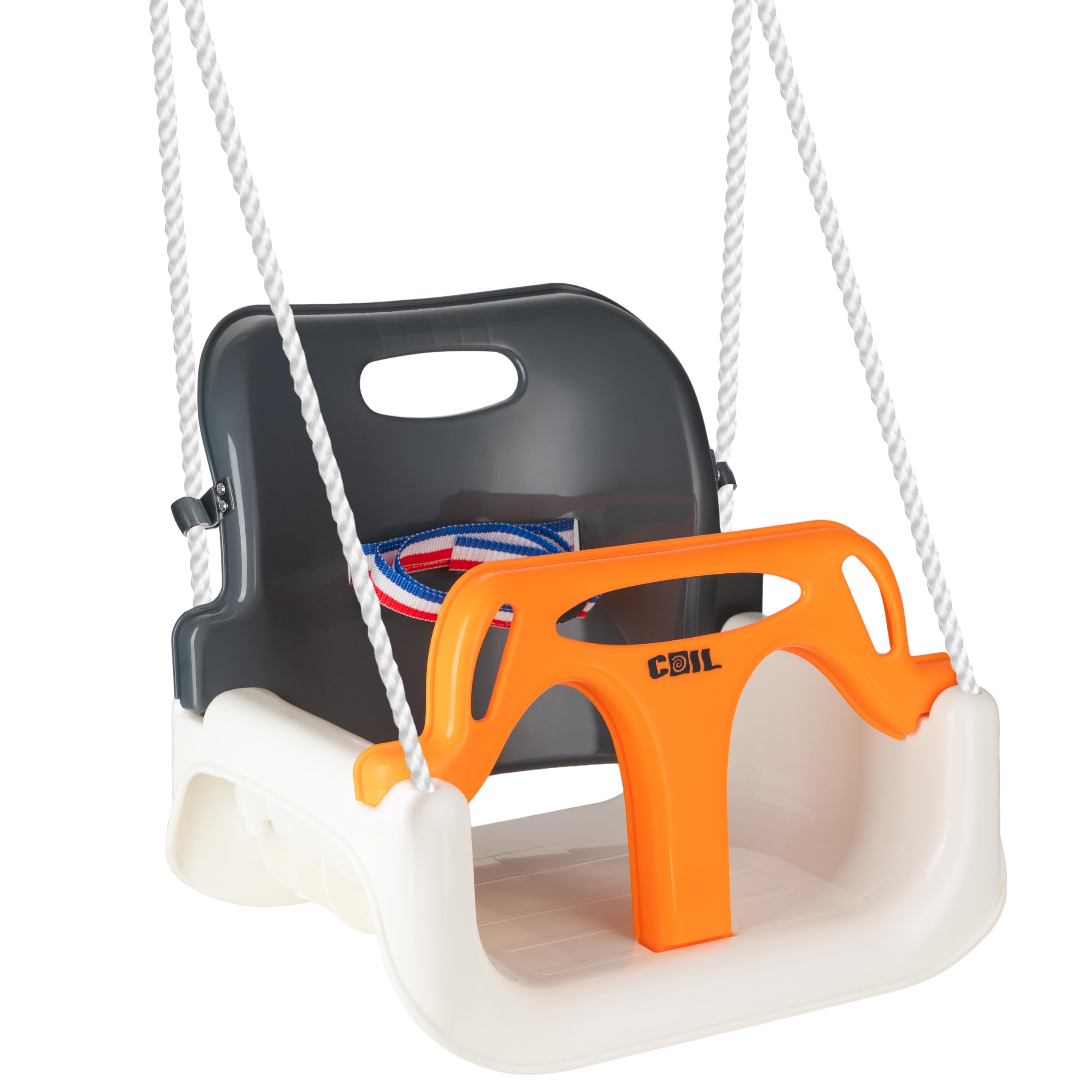 COIL Columpio para niños Columpio para bebés Columpio 3 en 1 para exteriores Columpio ajustable para niños Interior con respaldo Columpio para niños Columpio para niños