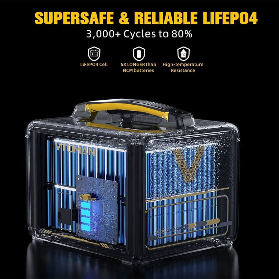 Amazon.com : VTOMAN Jump 600X Extra Battery 640Wh for Jump 600X