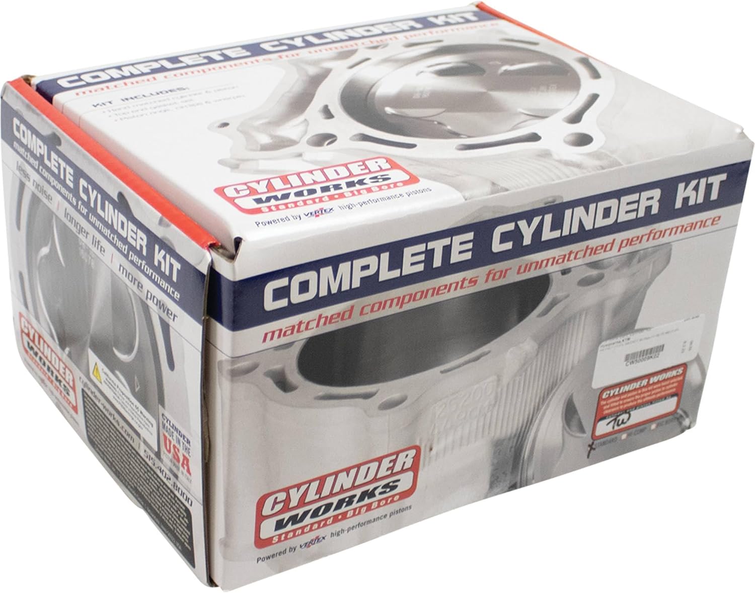 Cylinder Works CW50009K02 Standard Bore Cylinder Kit Compatible with/Replacement For Husqvarna FE 450 2017-2021, KTM 450 EXC-F 2017-2021, 450 EXC-F Six Days 2017-2019 4-Cycle Engine Type