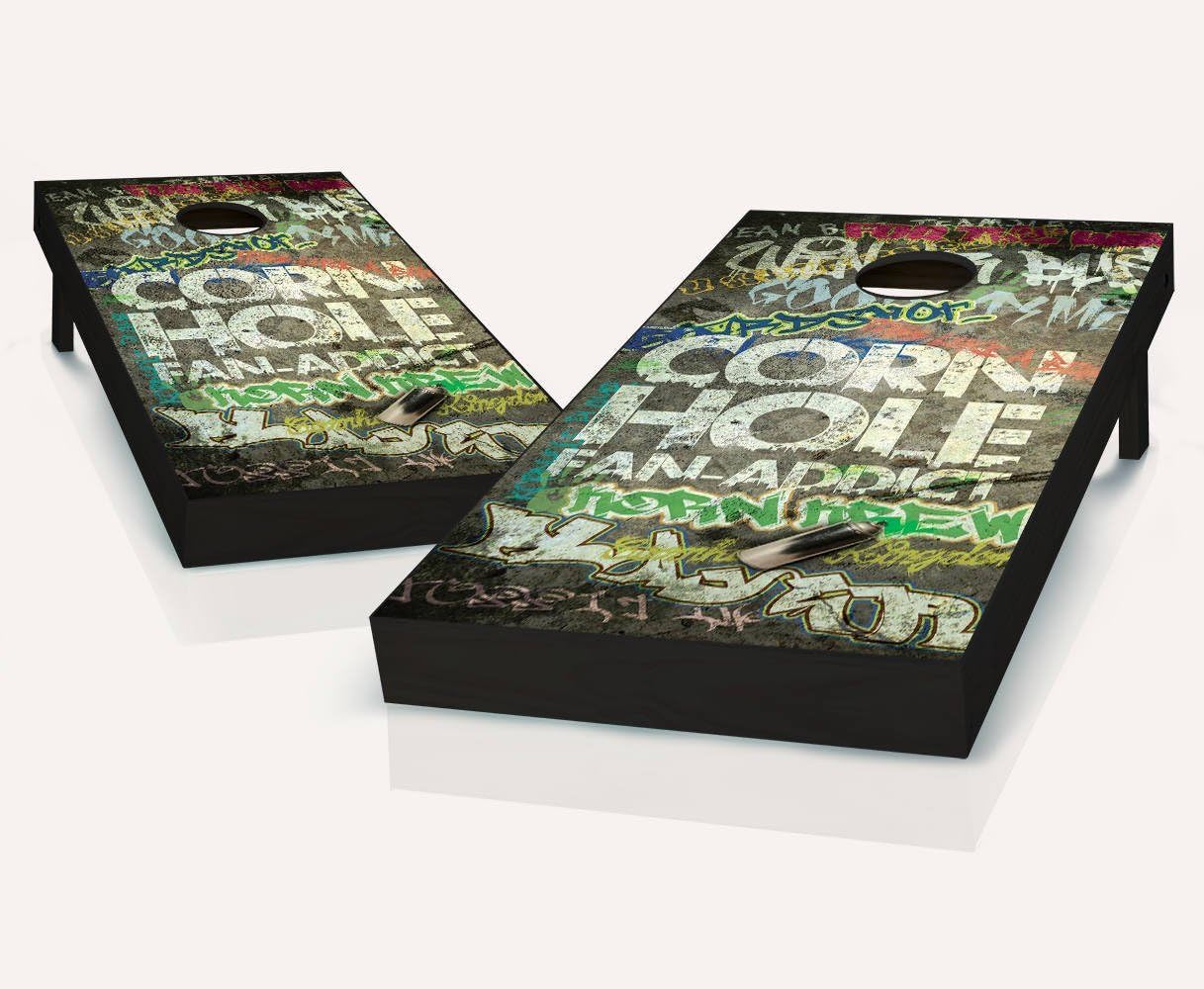 Cornhole Boards Regulation Size Game Set Baggo Bean Bag Toss + 8 ACA Regulation Bags