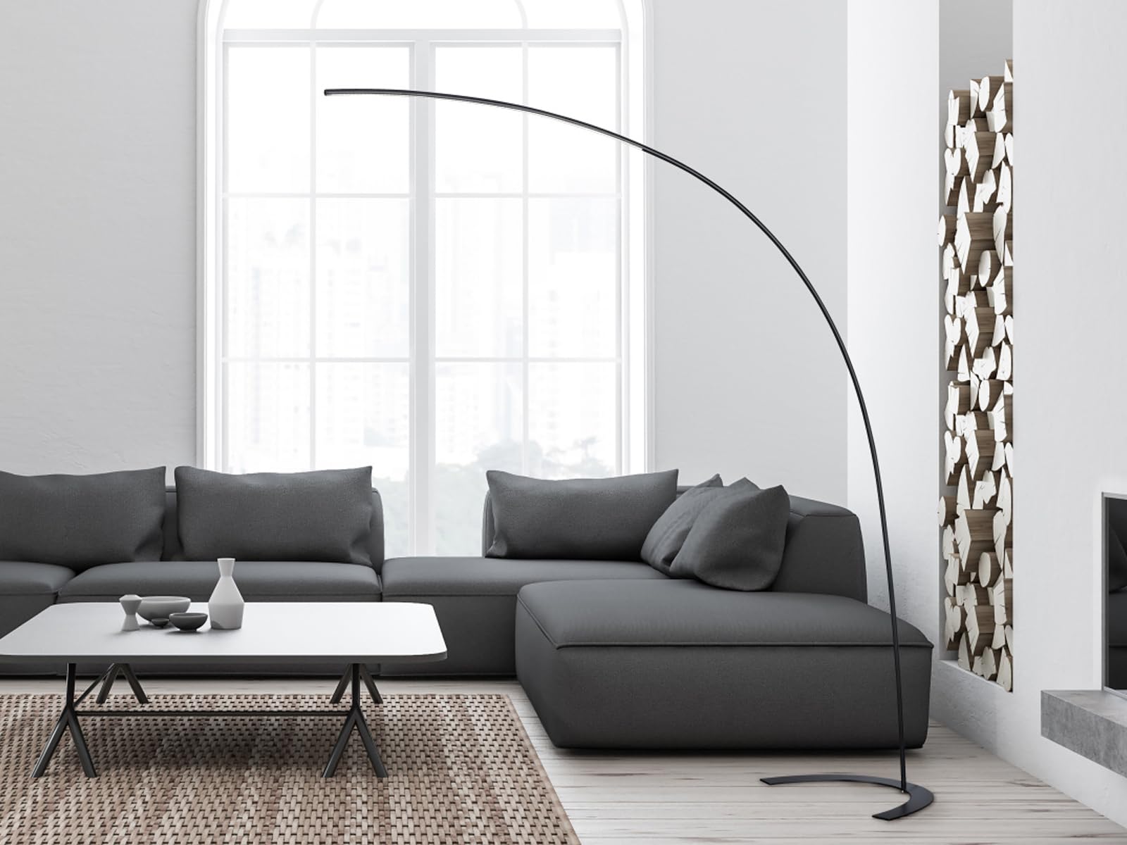 Trio 427511802 Lampada LED a Piantana ad Arco, 18.0 Watt, 1800 Lumen, metallo