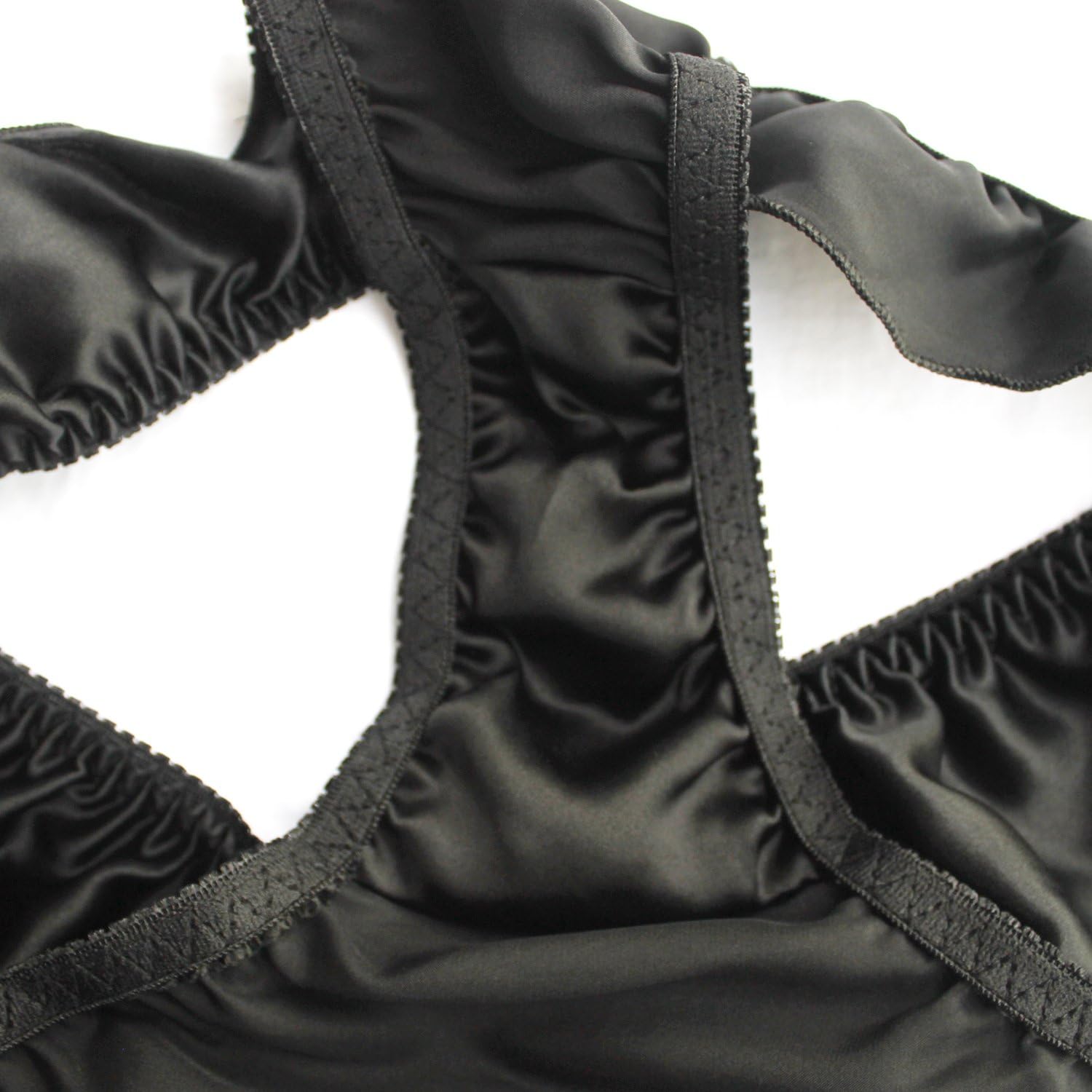 Women Sexy Flouncing 100% Silk Bikini Briefs Underwaer Soft Briefs