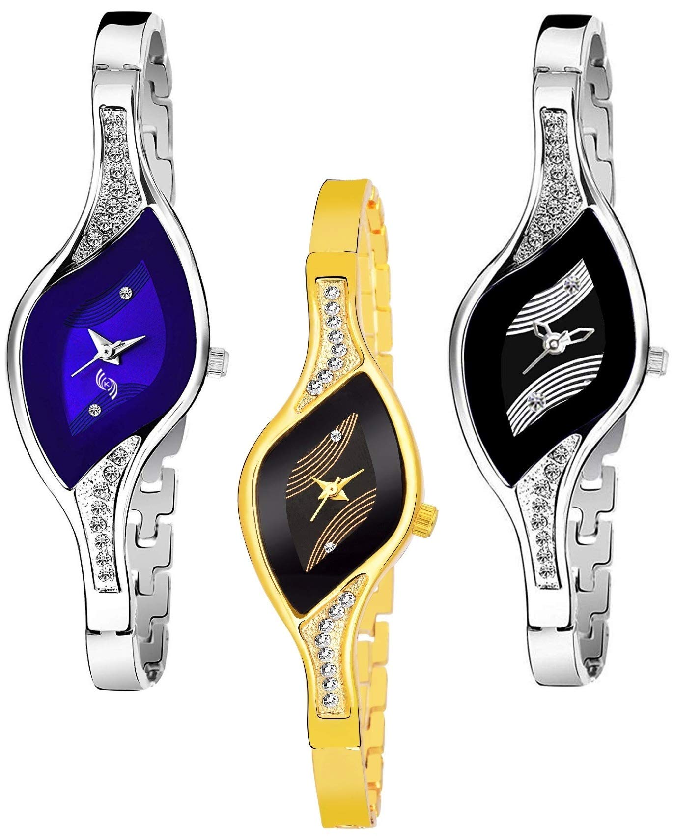 HORCHIS Casual Analog Multi-Color Dial Womens Stainless Steel Watch-HORC_ENT_11480; Combo-3 (B08BG3XYSN) Amazon Price History, Amazon Price Tracker