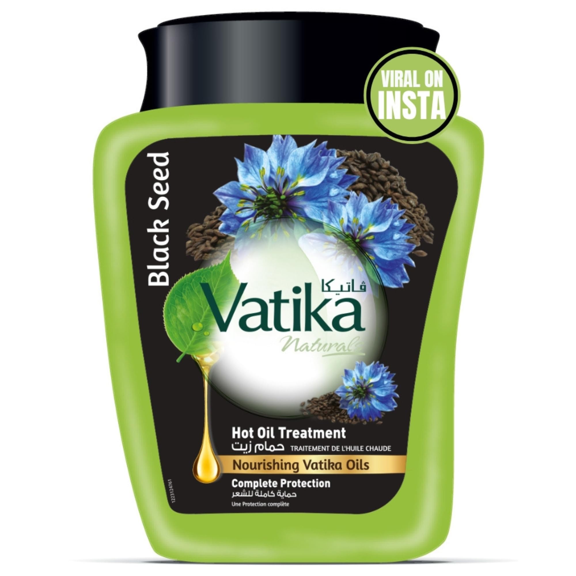 Vatika Naturals Blackseed Hammam Zaith Hair Mask -1kg |Lightweight & Non-Sticky Formula Enriched With Blackseed | Adds Shine, Thickens Hair, Promotes Hair Growth