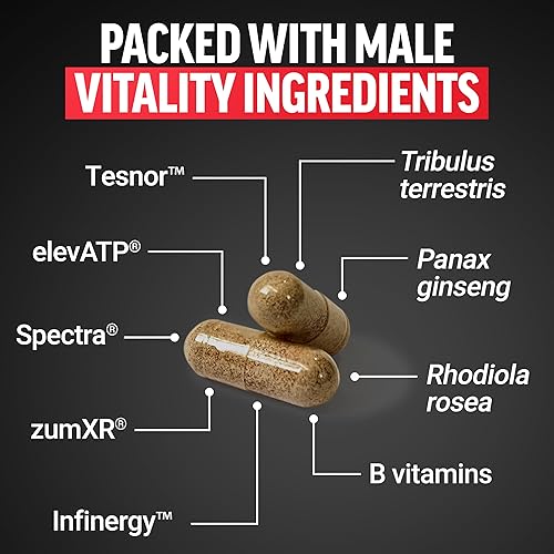 Miniatura 5 de Force Factor Test X180 Suplemento de apoyo de testosterona desatada para hombres con ingredientes avanzados de vitalidad masculina para ayudar a