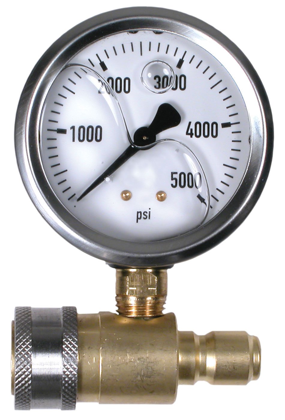 BE Power Equipment Pressure Washer Quick-Connect Pressure Gauge
