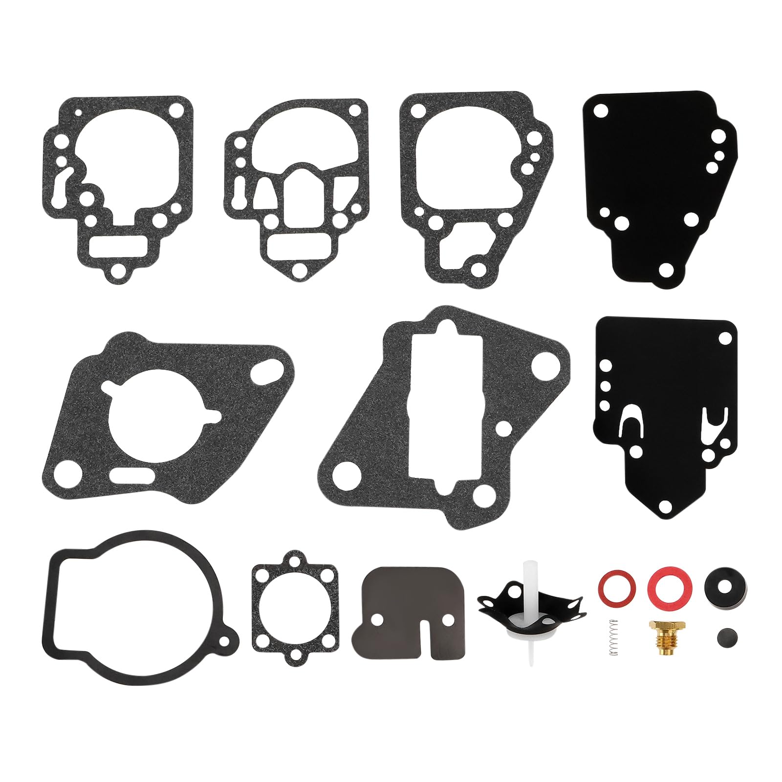 eMagTech 1Set Carb Gasket Kit 8-25hp Replacement Part 1395-9761-1 1395-811357 1395-9645 Carburetor Repair Kit Compatible with Mercury Carb