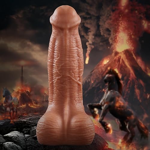 14 Inch Huge Monster Horse Dildo for Deep Penetration, 3.7'' Diameter Dual Density Silicone Massive Dildo with Thick Shafts, Big Anal Dildo Horse Cock Dildos Adult Sex Toys for Advanced Players - 14 Inch Huge Horse Dildo