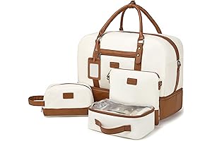 4PCS Weekender Bags for Women Large Overnight Bag Weekend Travel Duffel Bag...